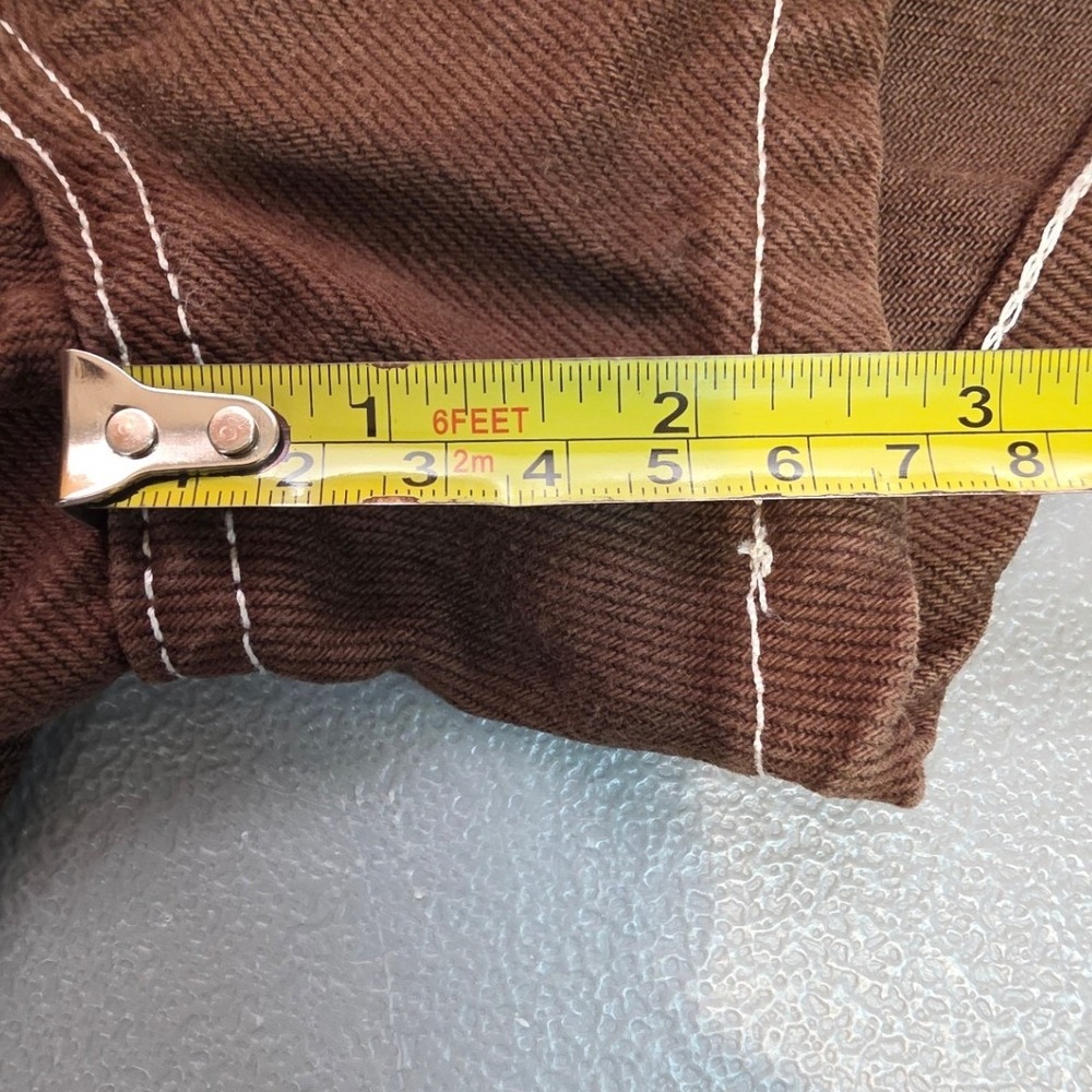 Reformation Womens 28 Cowboy High Rise Jean Shorts in Chocolate - Picture 9 of 11